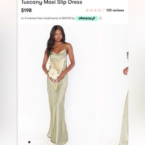 Show me your mumu Tuscany dress - Moss Green